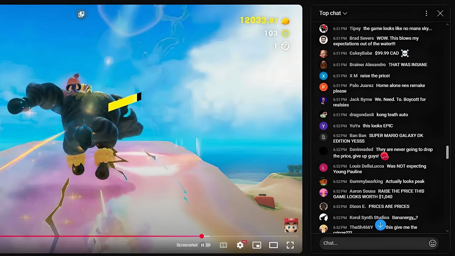 Fan reactions to the trailer (Image via YouTube || Nintendo)